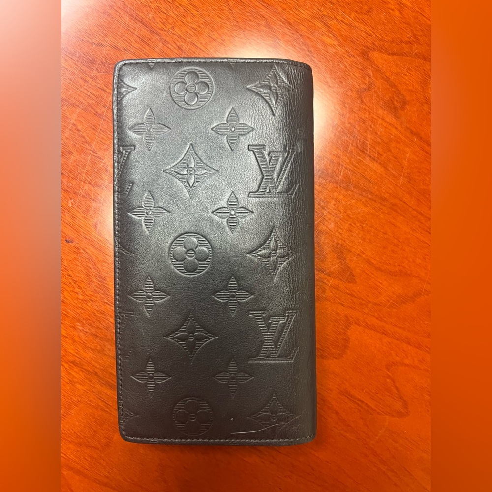 Louis Vuitton Men's Wallet Brazza Black Monogram Shadow Calfskin - Picture 6 of 12